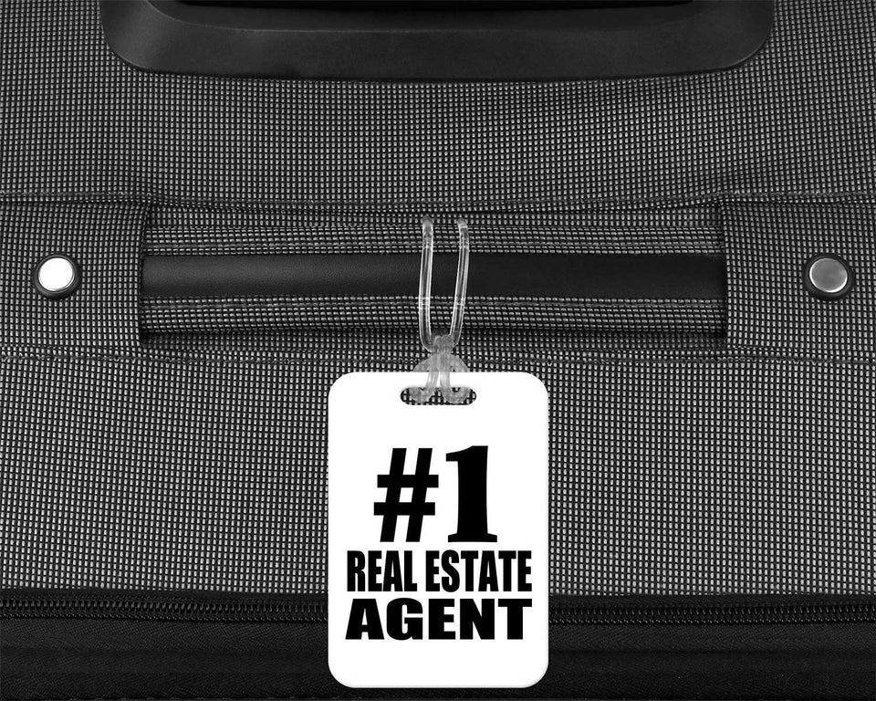 Number One #1 Real Estate Agent - Luggage Bag Tag