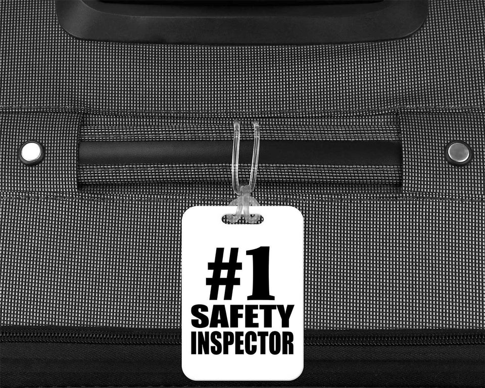 Number One #1 Safety Inspector - Luggage Bag Tag
