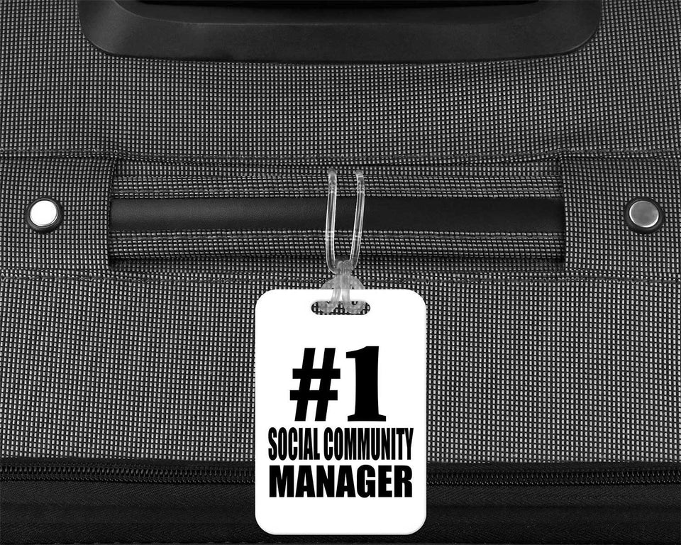 Number One #1 Social Community Manager - Luggage Bag Tag