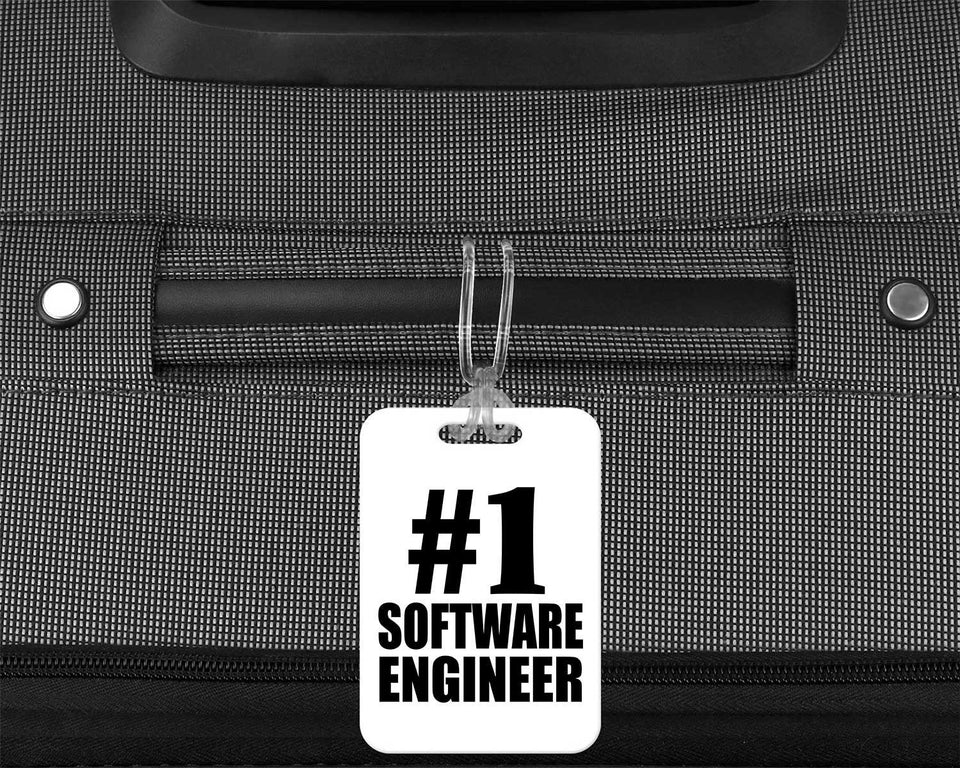 Number One #1 Software Engineer - Luggage Bag Tag