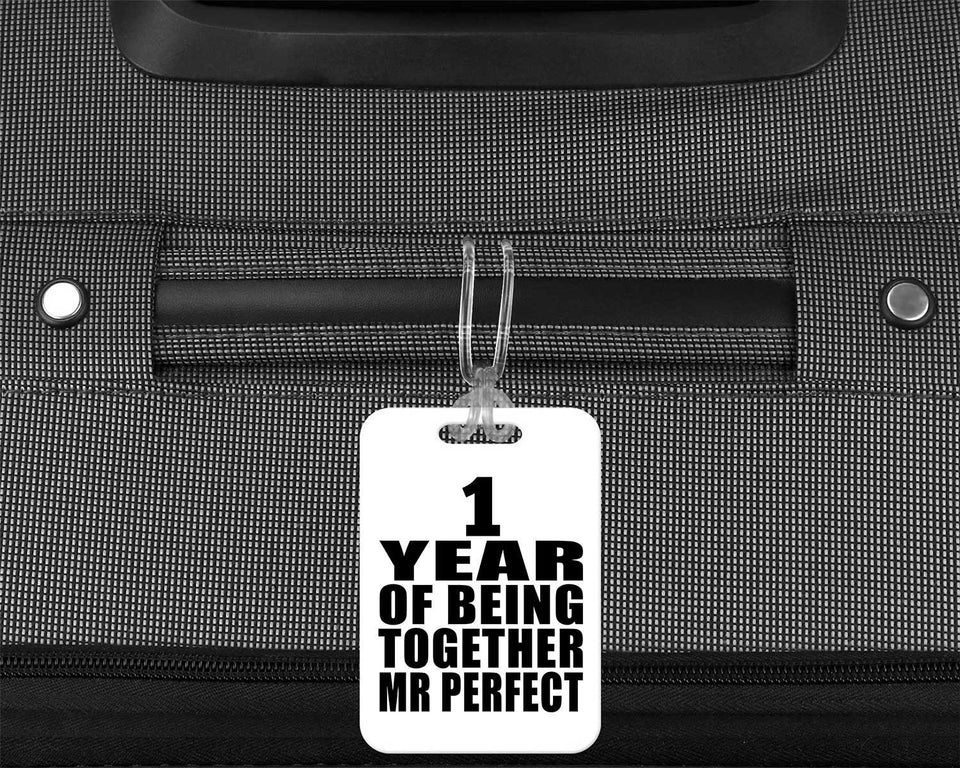1st Anniversary 1 Year Of Being Mr Perfect - Luggage Bag Tag
