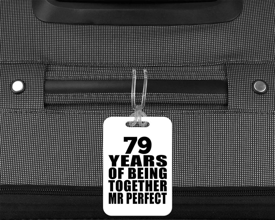 79th Anniversary 79 Years Of Being Mr Perfect - Luggage Bag Tag