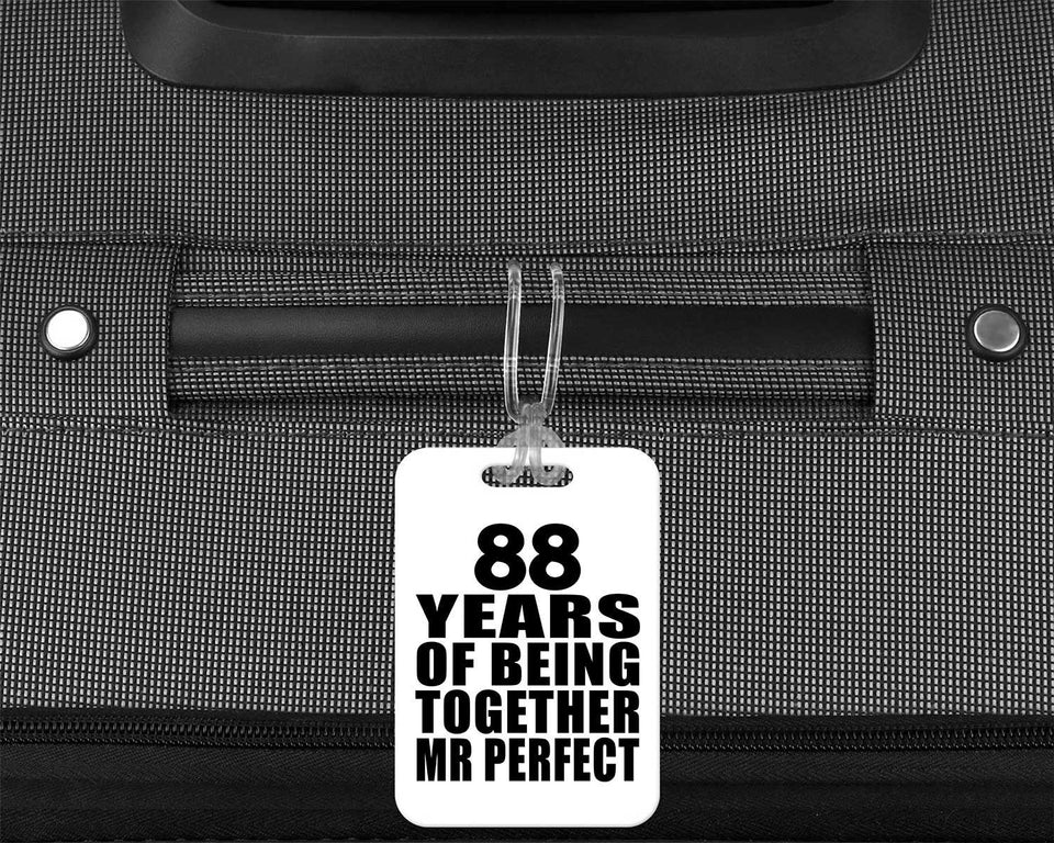 88th Anniversary 88 Years Of Being Mr Perfect - Luggage Bag Tag