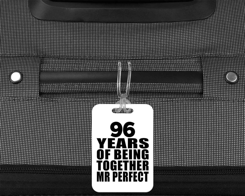 96th Anniversary 96 Years Of Being Mr Perfect - Luggage Bag Tag