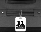 11th Anniversary 11 Years Anniversary - Luggage Bag Tag