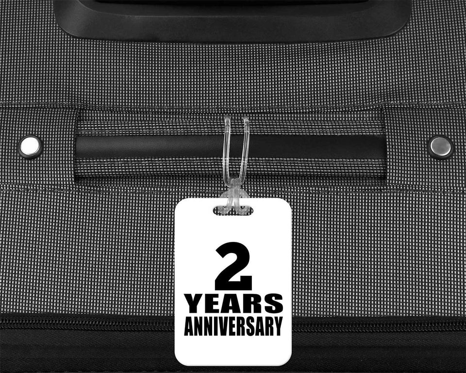 2nd Anniversary 2 Years Anniversary - Luggage Bag Tag