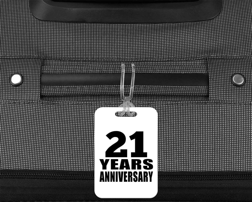 21st Anniversary 21 Years Anniversary - Luggage Bag Tag