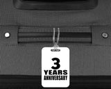 3rd Anniversary 3 Years Anniversary - Luggage Bag Tag