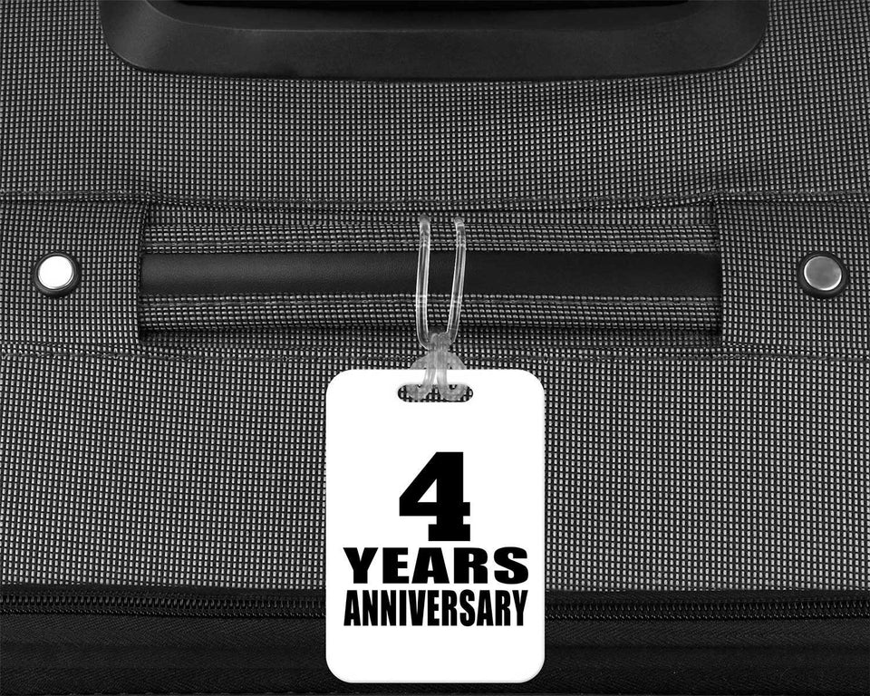 4th Anniversary 4 Years Anniversary - Luggage Bag Tag