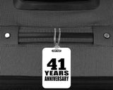 41st Anniversary 41 Years Anniversary - Luggage Bag Tag