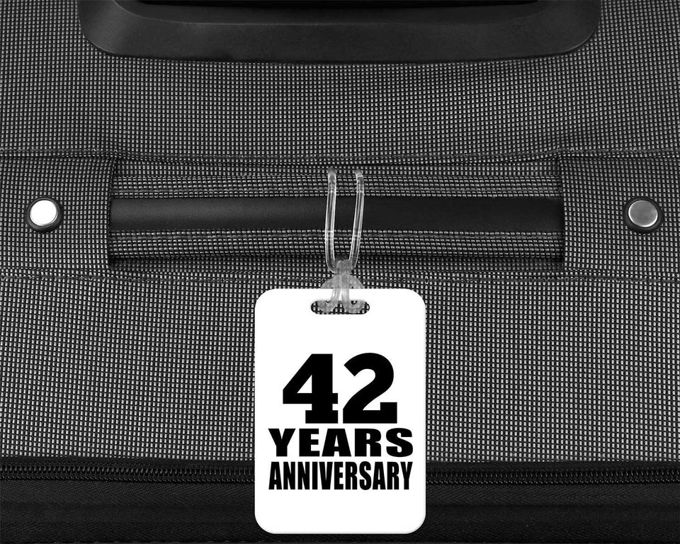 42nd Anniversary 42 Years Anniversary - Luggage Bag Tag