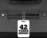 42nd Anniversary 42 Years Anniversary - Luggage Bag Tag