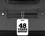 48th Anniversary 48 Years Anniversary - Luggage Bag Tag