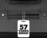 57th Anniversary 57 Years Anniversary - Luggage Bag Tag