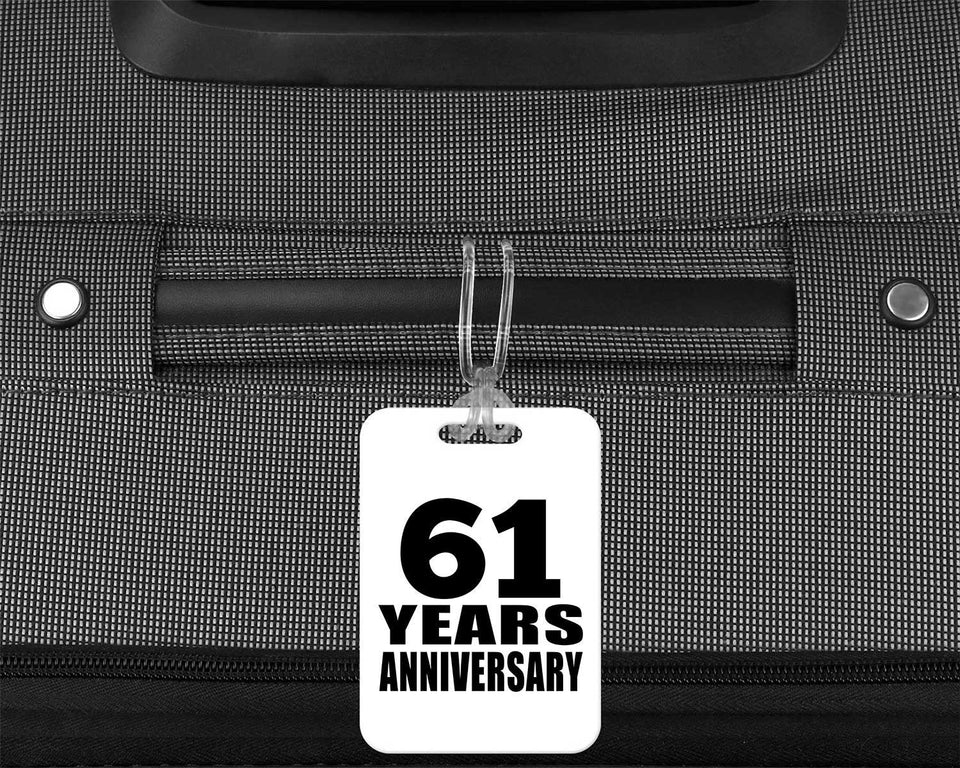 61st Anniversary 61 Years Anniversary - Luggage Bag Tag