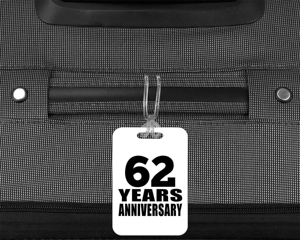 62nd Anniversary 62 Years Anniversary - Luggage Bag Tag