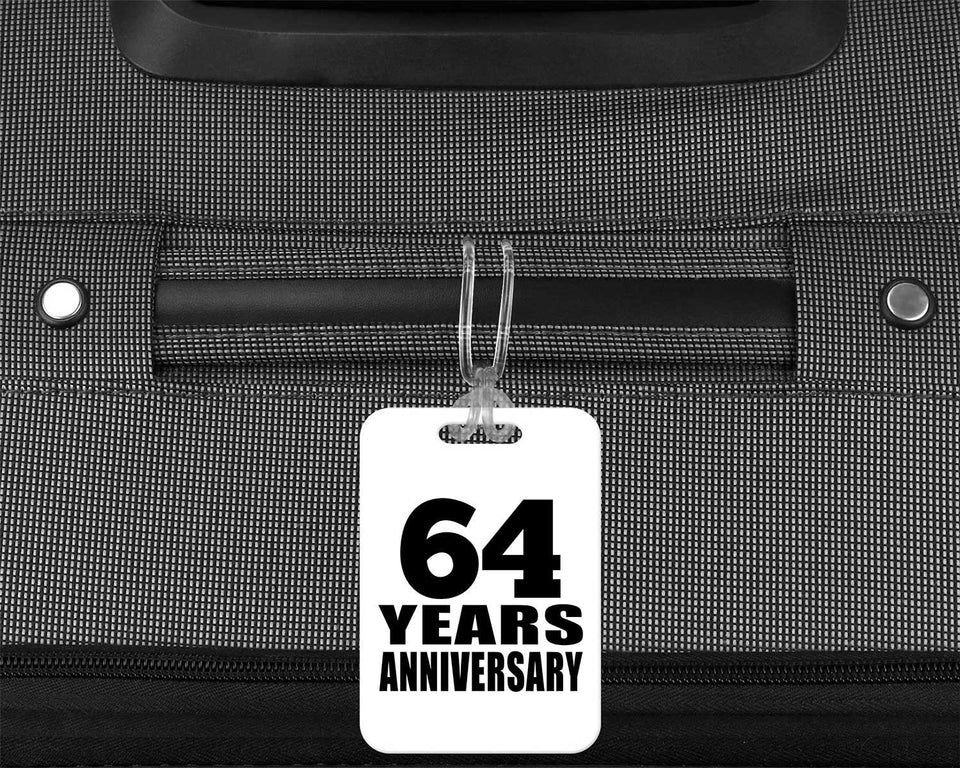 64th Anniversary 64 Years Anniversary - Luggage Bag Tag