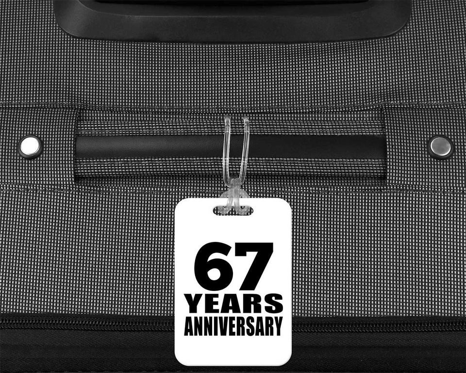 67th Anniversary 67 Years Anniversary - Luggage Bag Tag