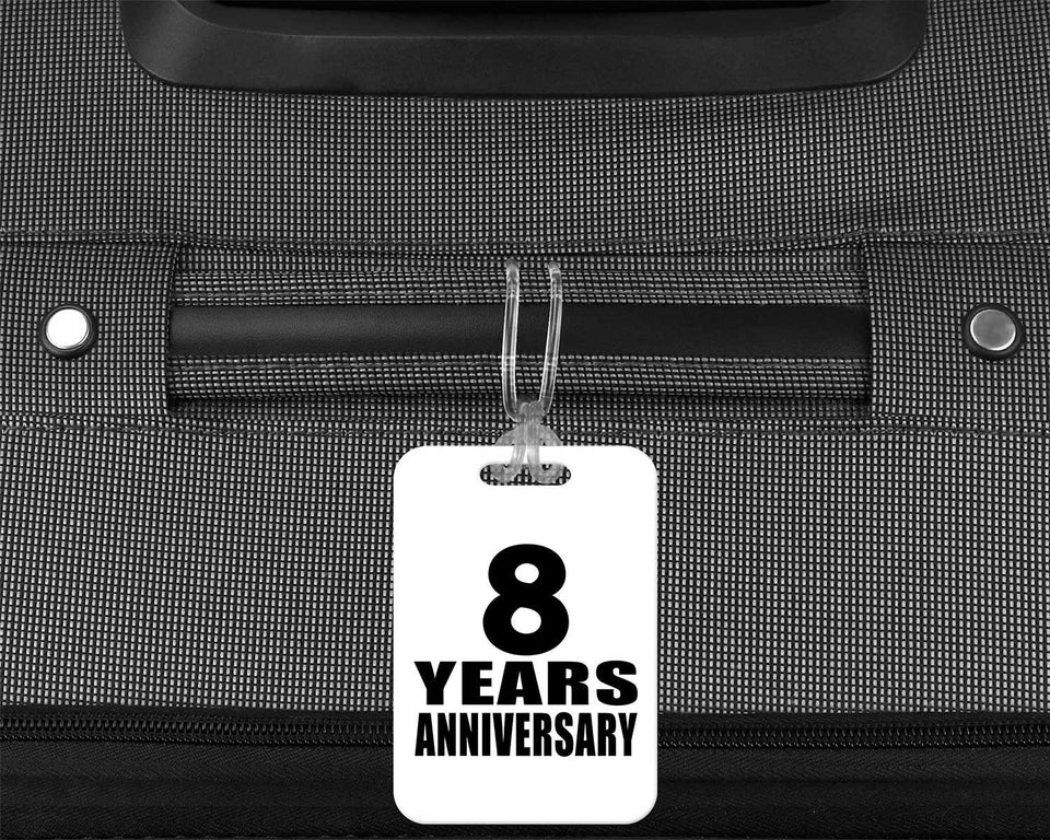 8th Anniversary 8 Years Anniversary - Luggage Bag Tag