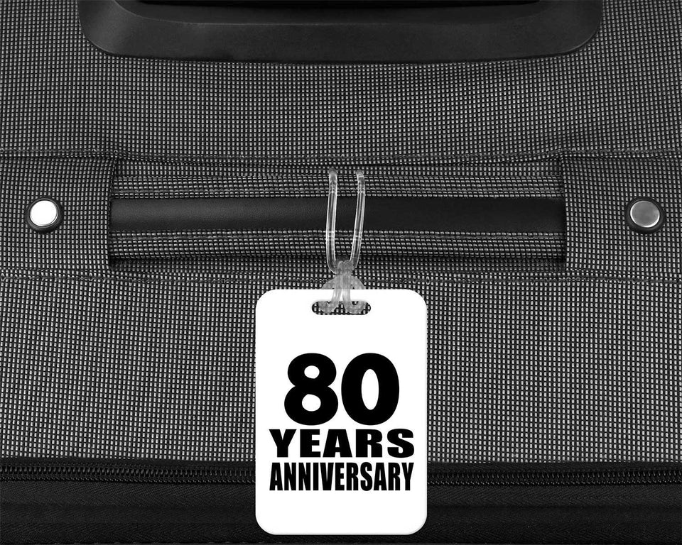 80th Anniversary 80 Years Anniversary - Luggage Bag Tag