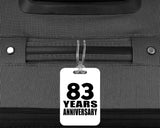 83rd Anniversary 83 Years Anniversary - Luggage Bag Tag