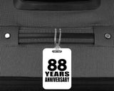 88th Anniversary 88 Years Anniversary - Luggage Bag Tag