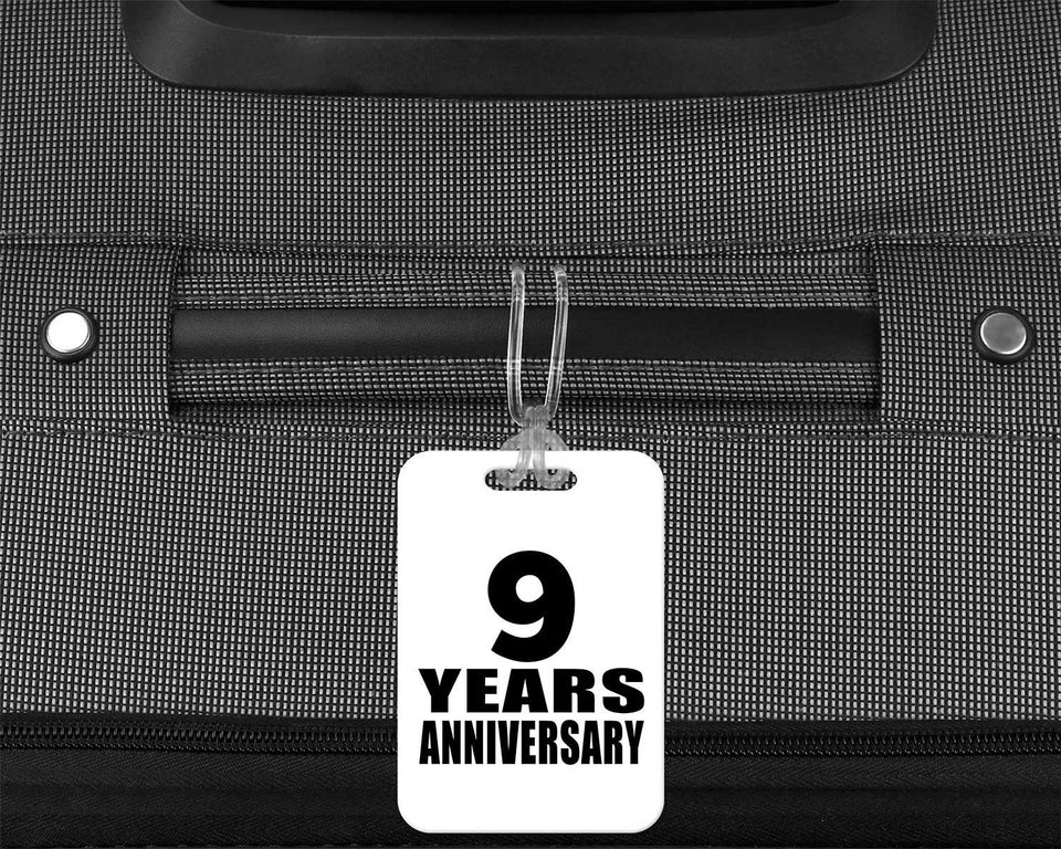 9th Anniversary 9 Years Anniversary - Luggage Bag Tag