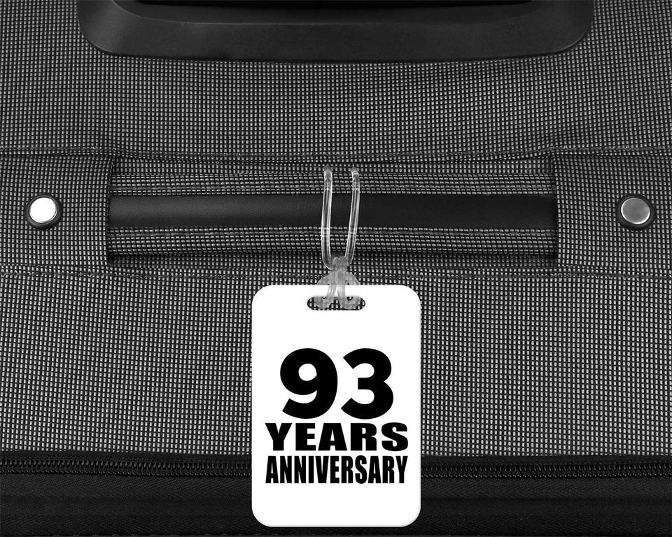 93rd Anniversary 93 Years Anniversary - Luggage Bag Tag