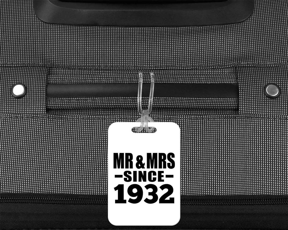 92nd Anniversary Mr & Mrs Since 1932 - Luggage Bag Tag