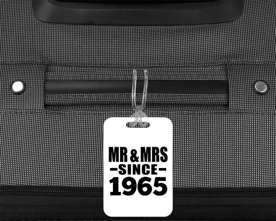 59th Anniversary Mr & Mrs Since 1965 - Luggage Bag Tag