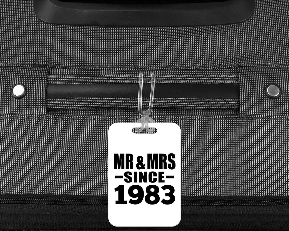 41st Anniversary Mr & Mrs Since 1983 - Luggage Bag Tag