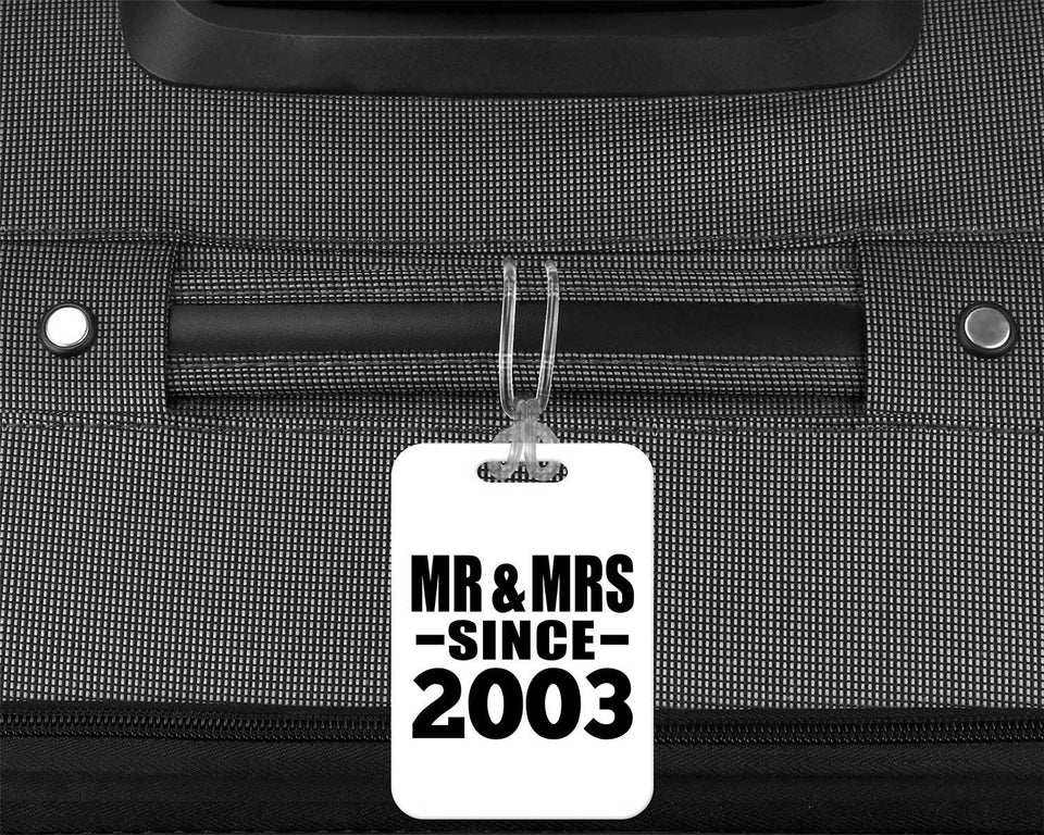 21st Anniversary Mr & Mrs Since 2003 - Luggage Bag Tag