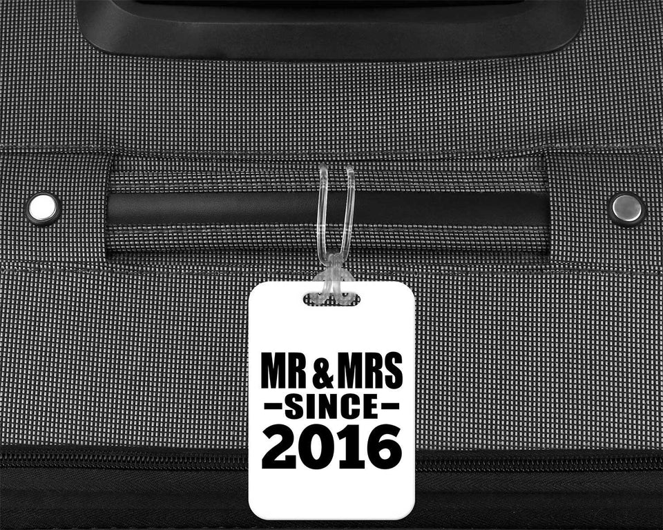 8th Anniversary Mr & Mrs Since 2016 - Luggage Bag Tag