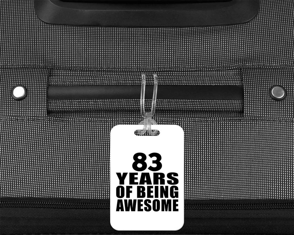 83rd Birthday 83 Years Of Being Awesome - Luggage Bag Tag
