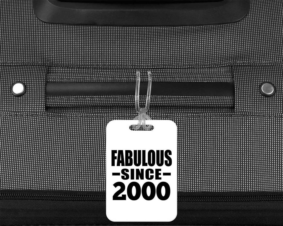 24th Birthday Fabulous Since 2000 - Luggage Bag Tag
