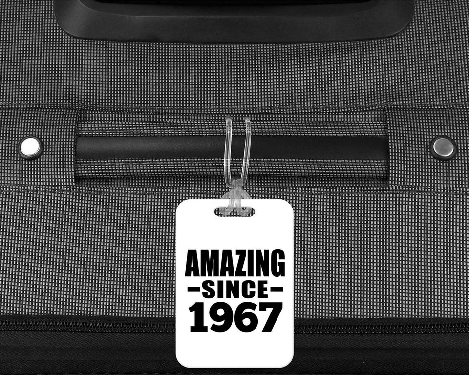 57th Birthday Amazing Since 1967 - Luggage Bag Tag