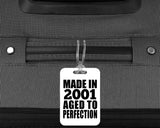 23rd Birthday Made In 2001 Aged to Perfection - Luggage Bag Tag