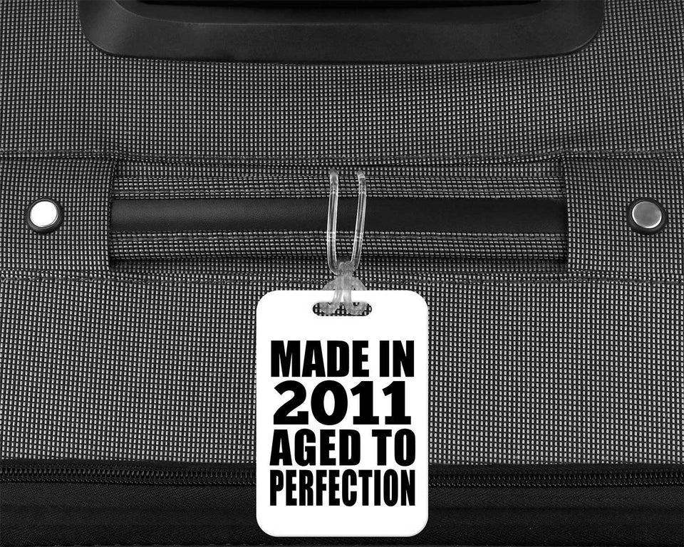 13th Birthday Made In 2011 Aged to Perfection - Luggage Bag Tag