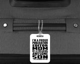 Proud Publication Editor Mom Of Awesome Son - Luggage Bag Tag