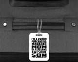 Proud Purchasing Manager Mom Of Awesome Son - Luggage Bag Tag