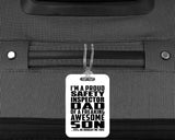 Proud Safety Inspector Dad Of Awesome Son - Luggage Bag Tag