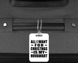 All I Want For Christmas Is My Hovawart - Luggage Bag Tag
