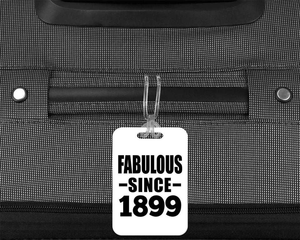 125th Birthday Fabulous Since 1899 - Luggage Bag Tag
