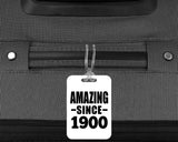124th Birthday Amazing Since 1900 - Luggage Bag Tag