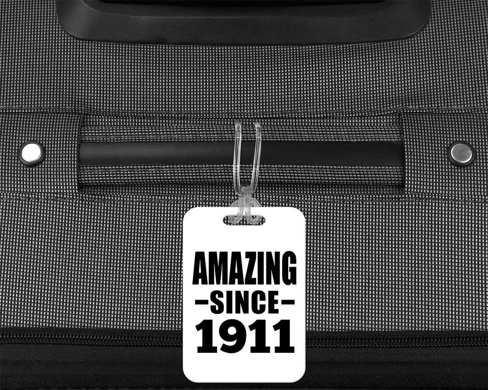 113th Birthday Amazing Since 1911 - Luggage Bag Tag