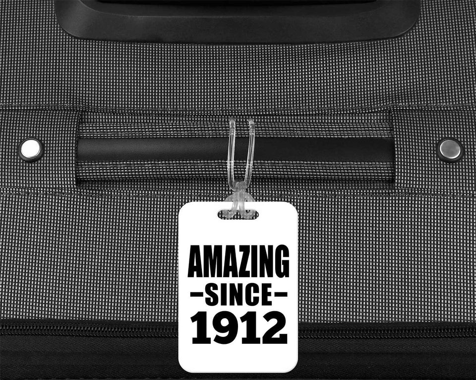 112th Birthday Amazing Since 1912 - Luggage Bag Tag