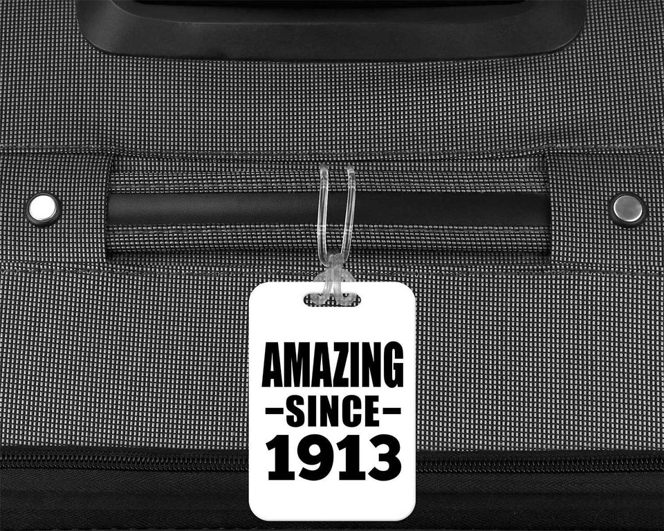 111th Birthday Amazing Since 1913 - Luggage Bag Tag