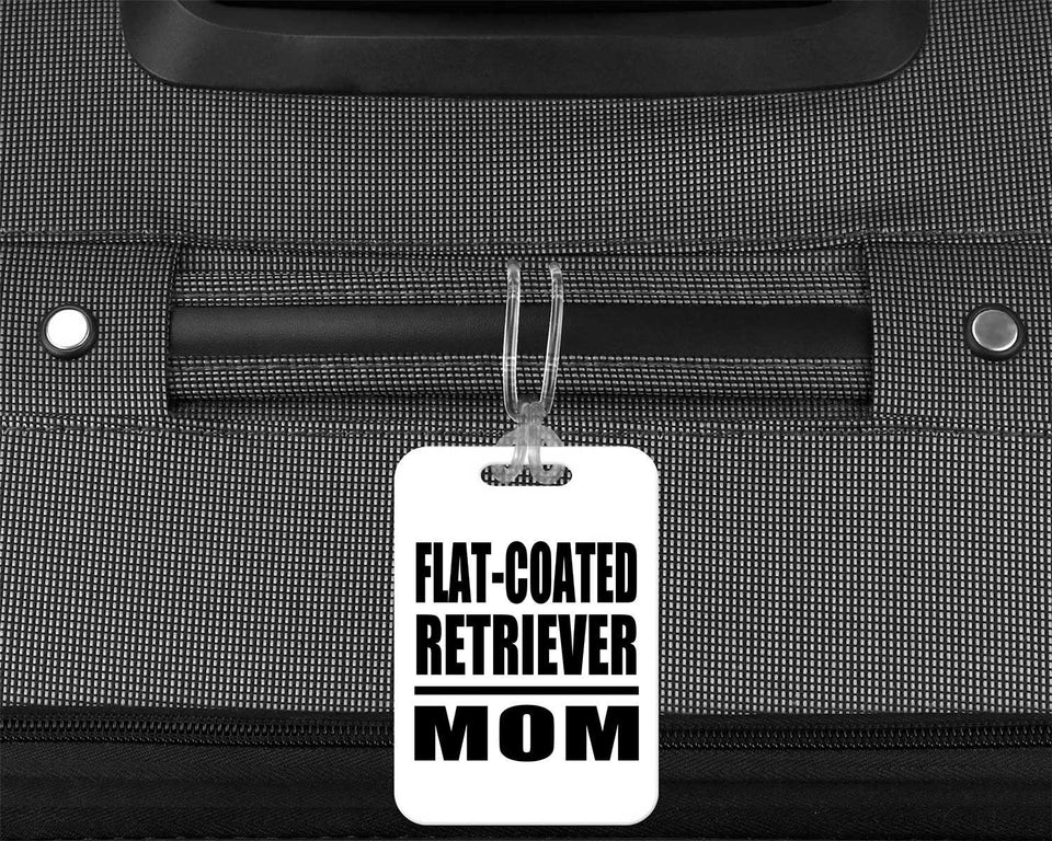 Flat-Coated Retriever Mom - Luggage Bag Tag