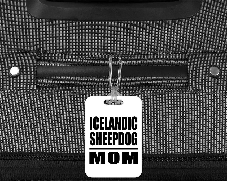 Icelandic Sheepdog Mom - Luggage Bag Tag