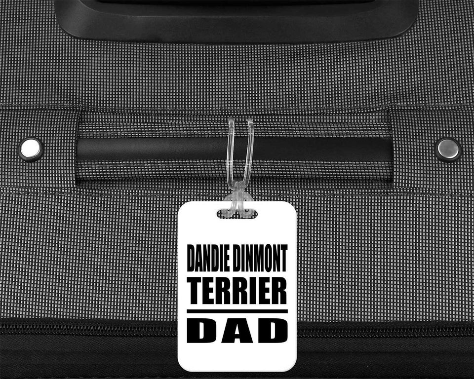 Dandie Dinmont Terrier Dad - Luggage Bag Tag